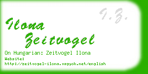 ilona zeitvogel business card